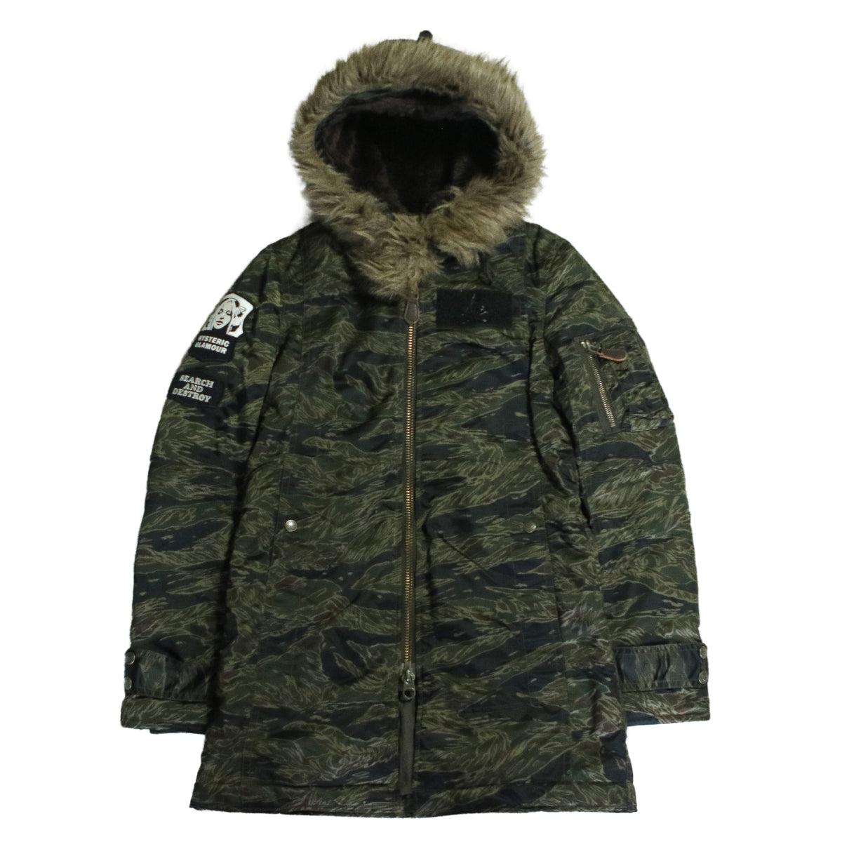 【HYSTERIC GLAMOUR】M-51 Mods coat HYSTERIC GLAMOUR×DESTROY ALL MONSTERS Printed Mods Coat Khaki