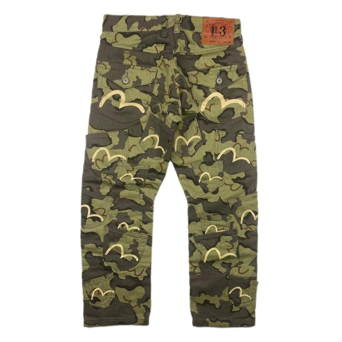 EVISU MULTI POCKET CAMO JEAN | Thrifty Towel