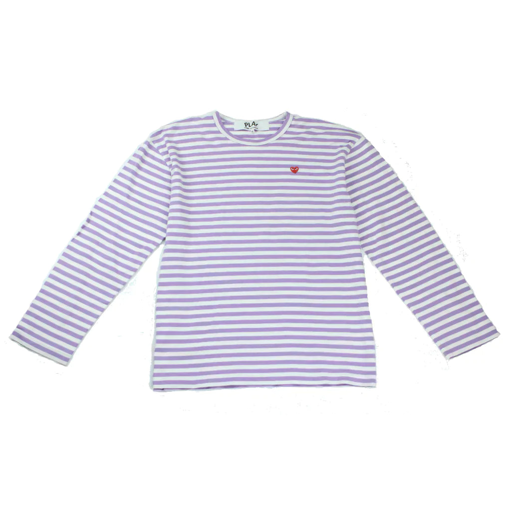 Comme des Garcons Play Little Red Heart Long Sleeve Stripe Tee (XL),  Comme des Garcons, Thrifty Towel 