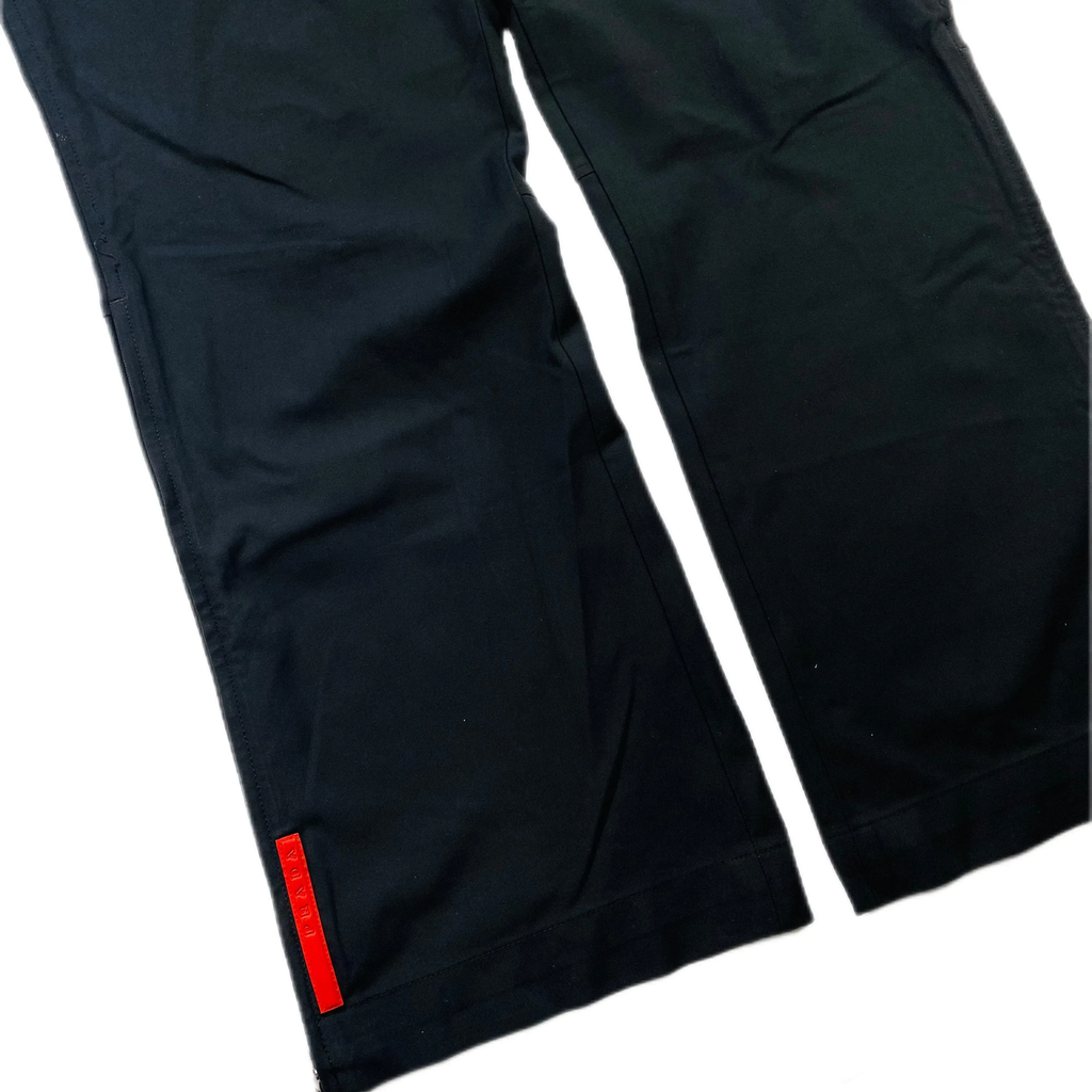 PRADA 2000S RED TAB TECHNICAL TROUSERS