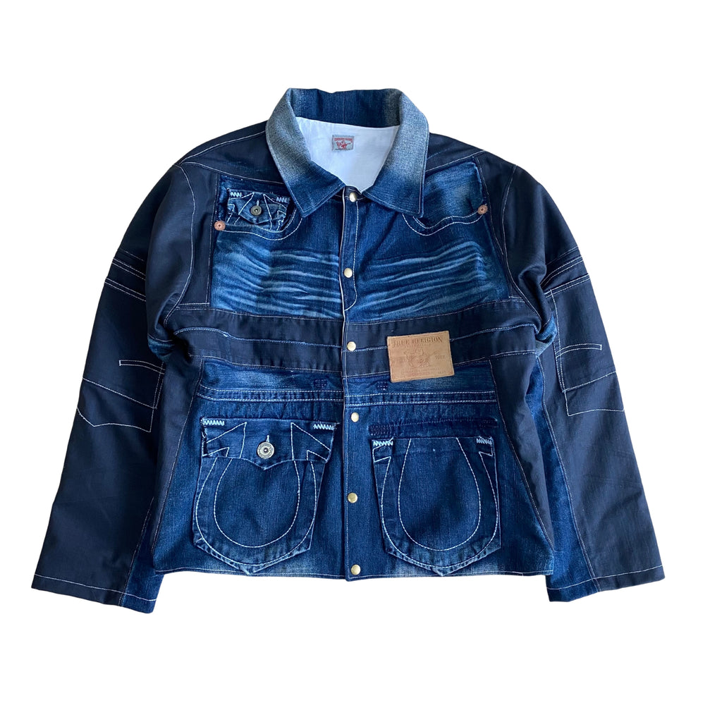 TRUE RELIGION REWORKED HARRINGTON JACKET