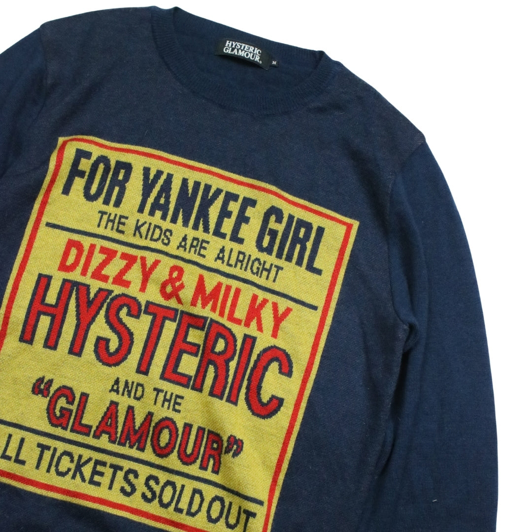 HYSTERIC GLAMOUR DIZZY & MILK KNIT - M | Thrifty Towel