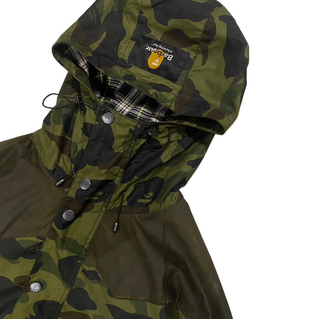 BARBOUR X BAPE SNOWBOARD BEDALE WAX JACKET