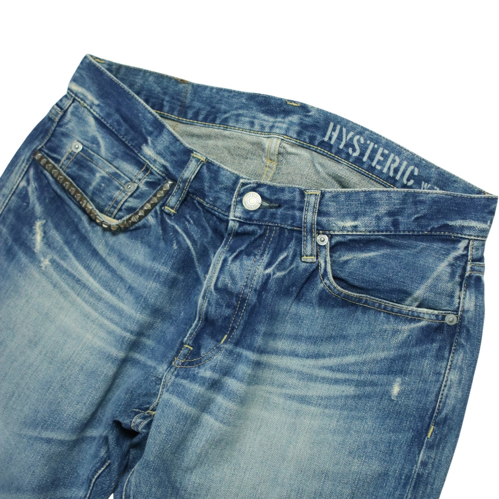 HYSTERIC GLAMOUR STUDDED DENIM | Thrifty Towel