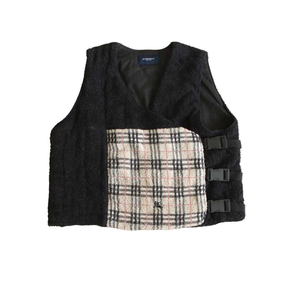 BURBERRY REWORKED TOWELING GILET