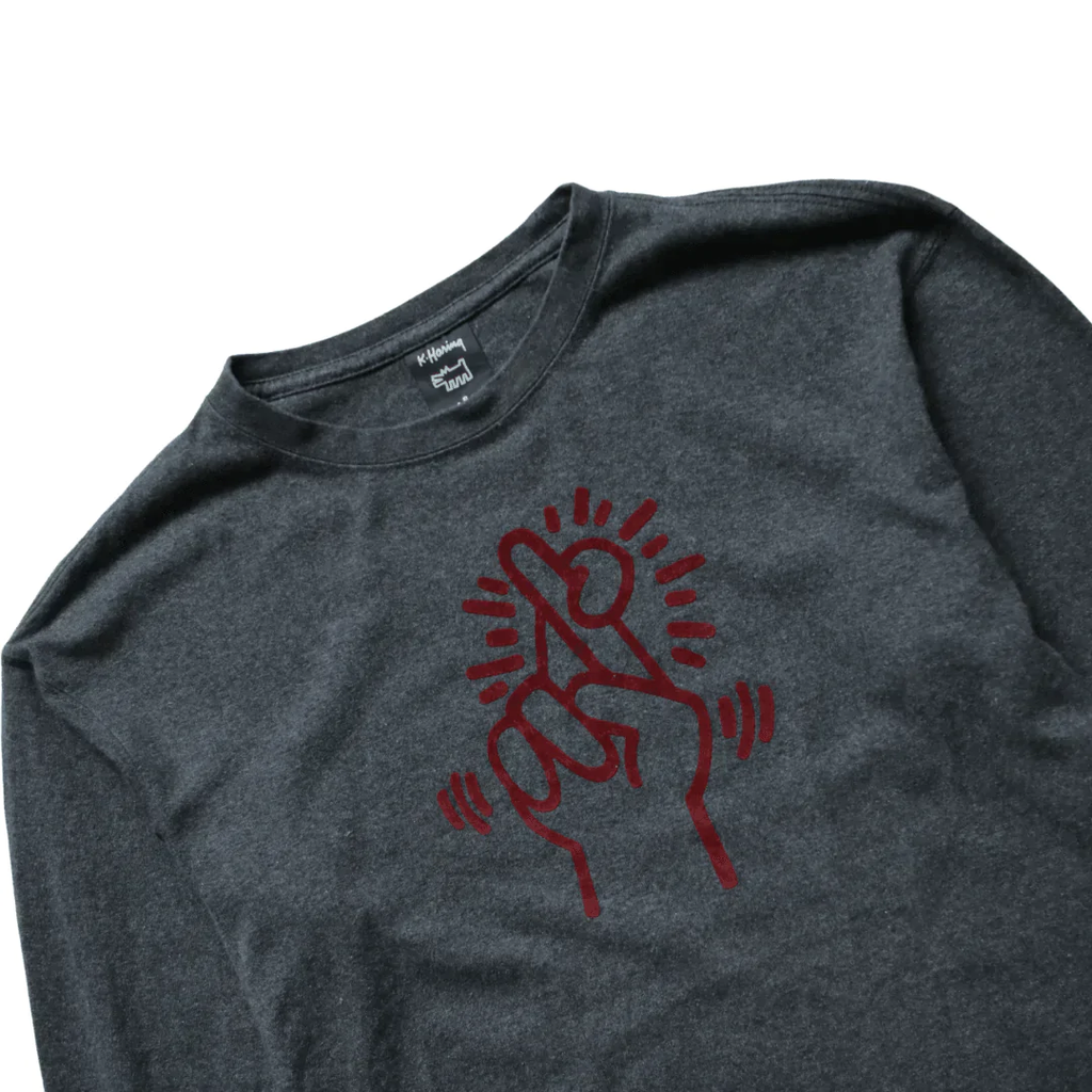KEITH HARING FINGERS CROSSED SWEAT  (S)