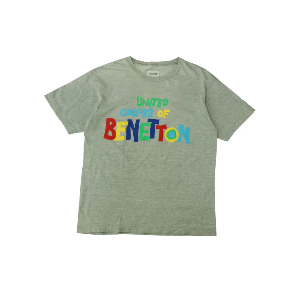 BENETTON SPELLOUT GREY TEE,  Benetton, Thrifty Towel 