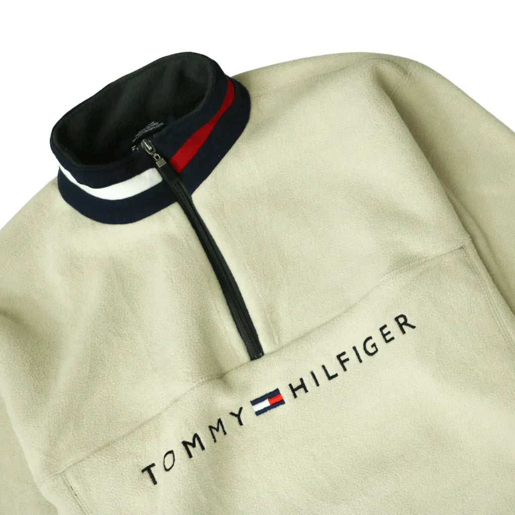 TOMMY HILFIGER SPELLOUT 1/4 ZIP,  Tommy Hilfiger, Thrifty Towel 