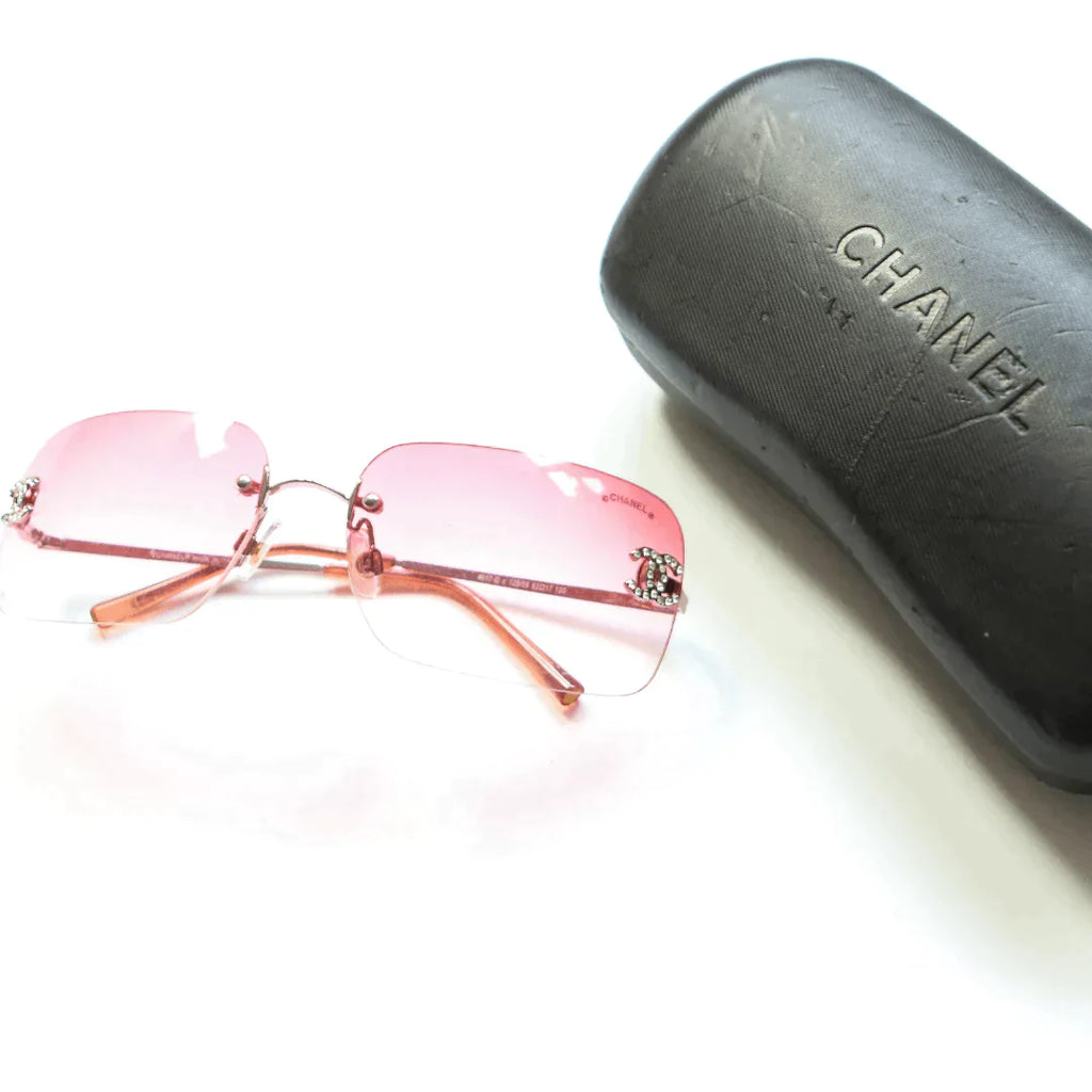 CHANEL CHIC RIMLESS SUNGLASSES,  Chanel, Thrifty Towel 