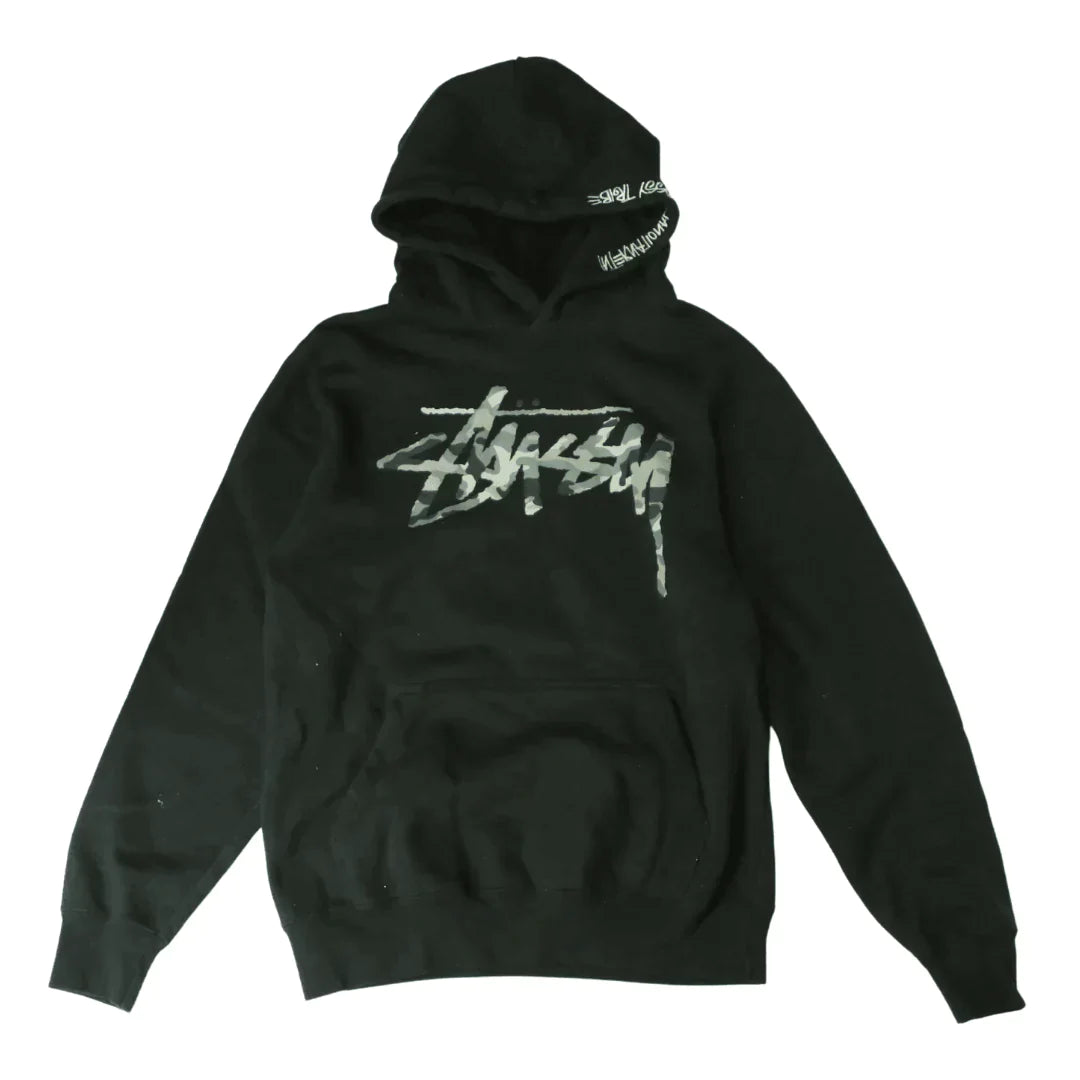 Stussy top camo hoodie