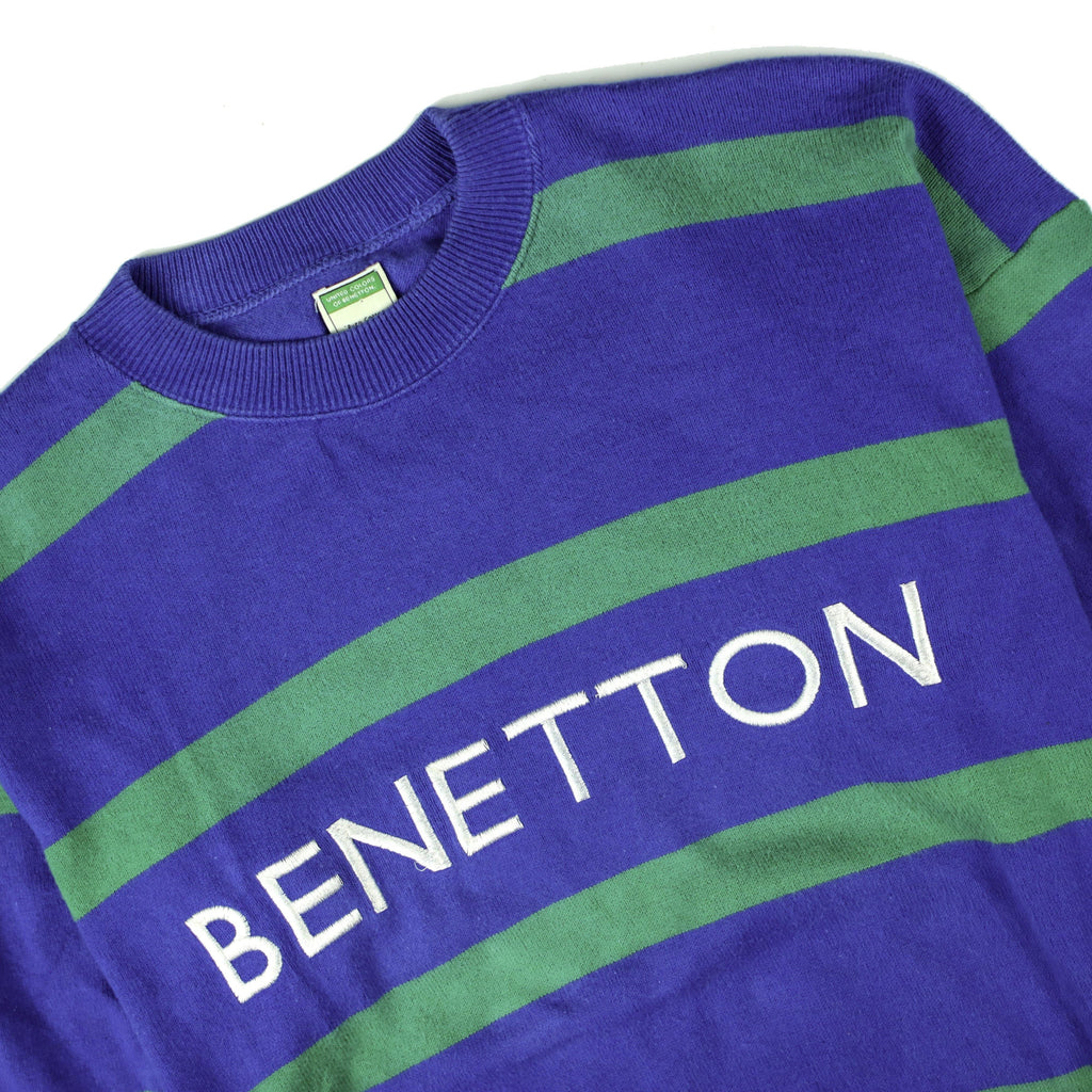 BENETTON 90S STRIPED SWEATER - Benetton - Thrifty Towel 