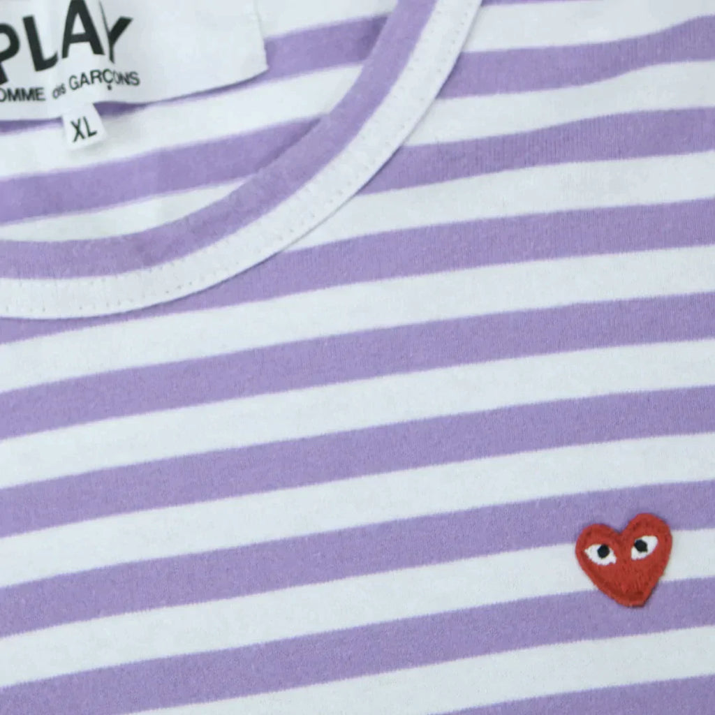 Comme des Garcons Play Little Red Heart Long Sleeve Stripe Tee (XL),  Comme des Garcons, Thrifty Towel 