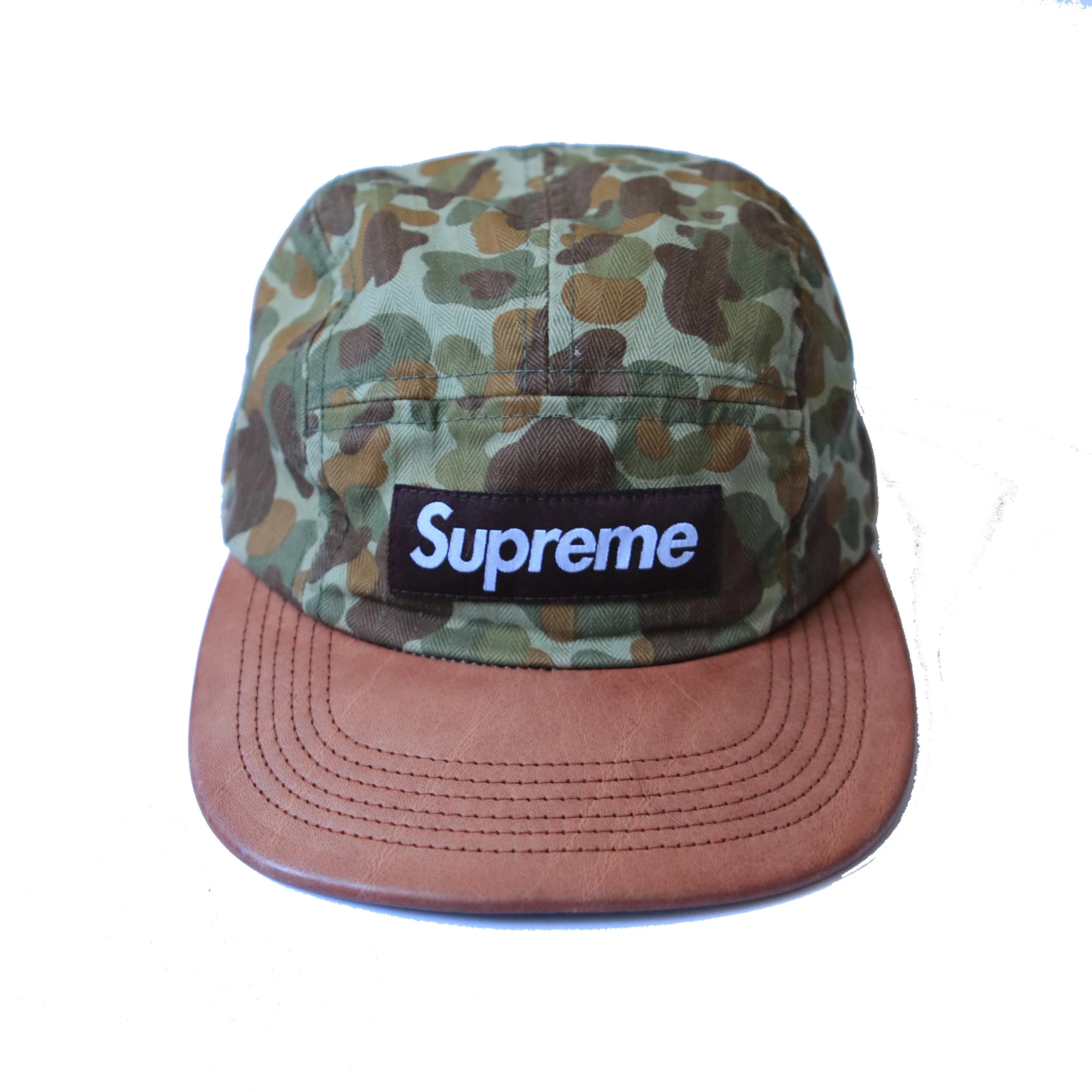 SUPREME HERRINGBONE SS12 CAMO CAMP CAP | Thrifty Towel