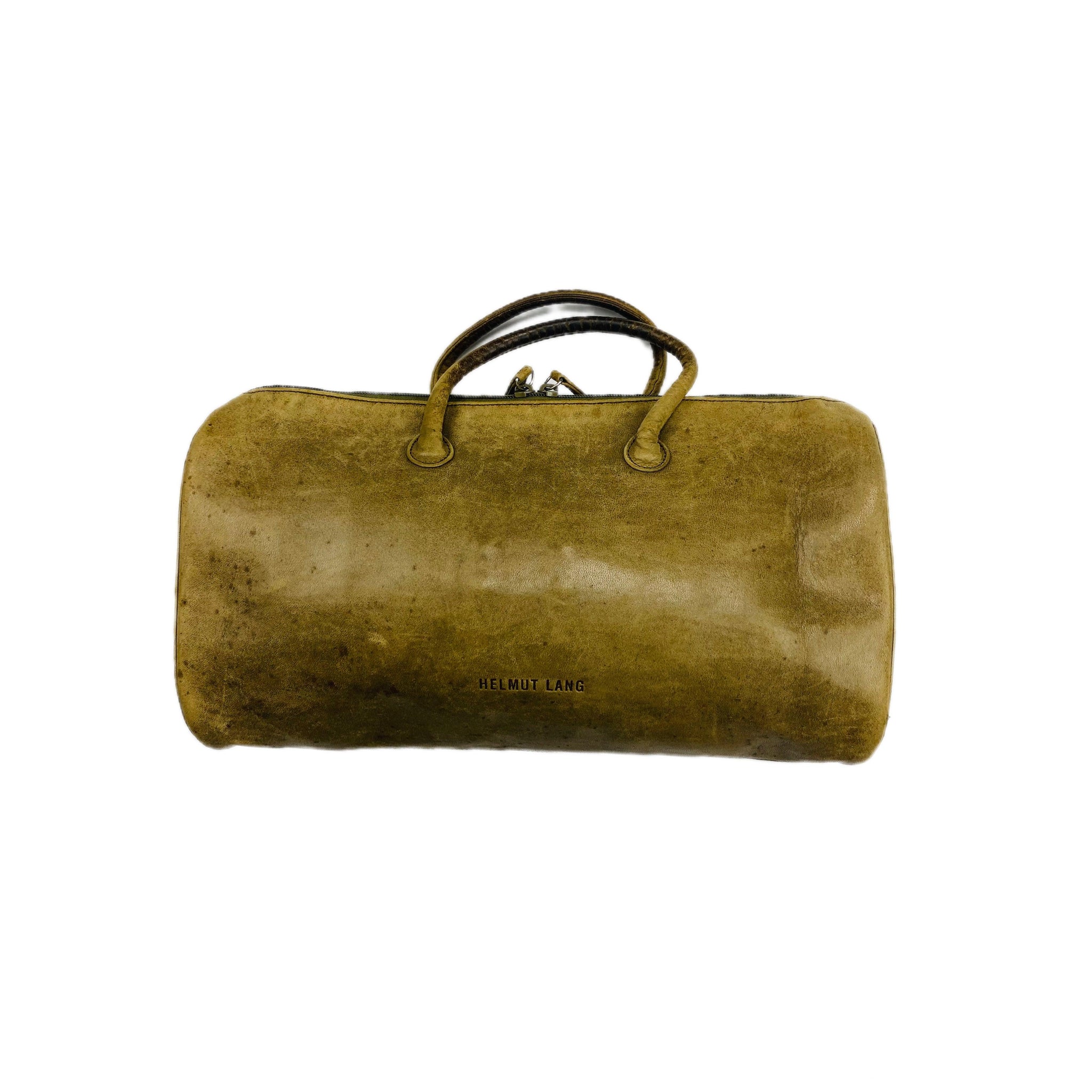 HELMUT LANG LEATHER BARREL BAG (S) | Thrifty Towel