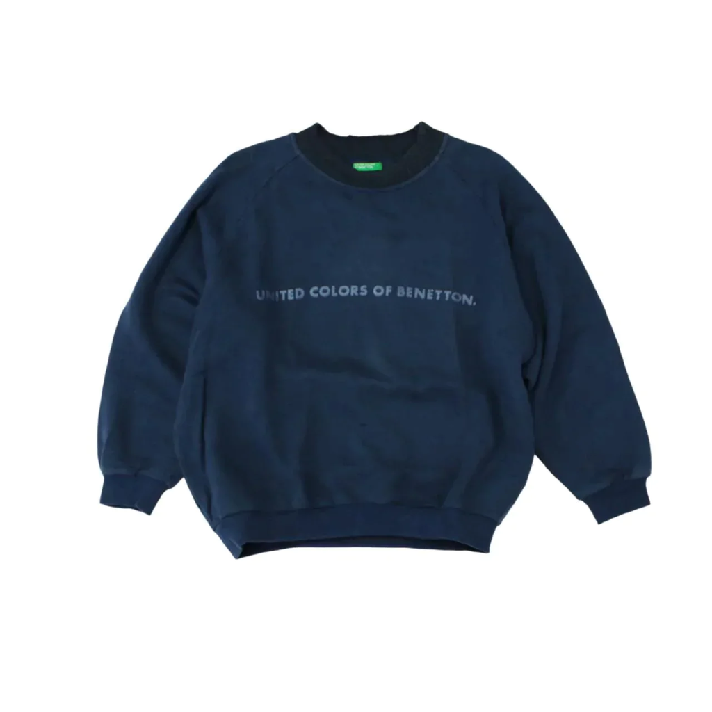 BENETTON NAVY SPELL OUT SWEATER