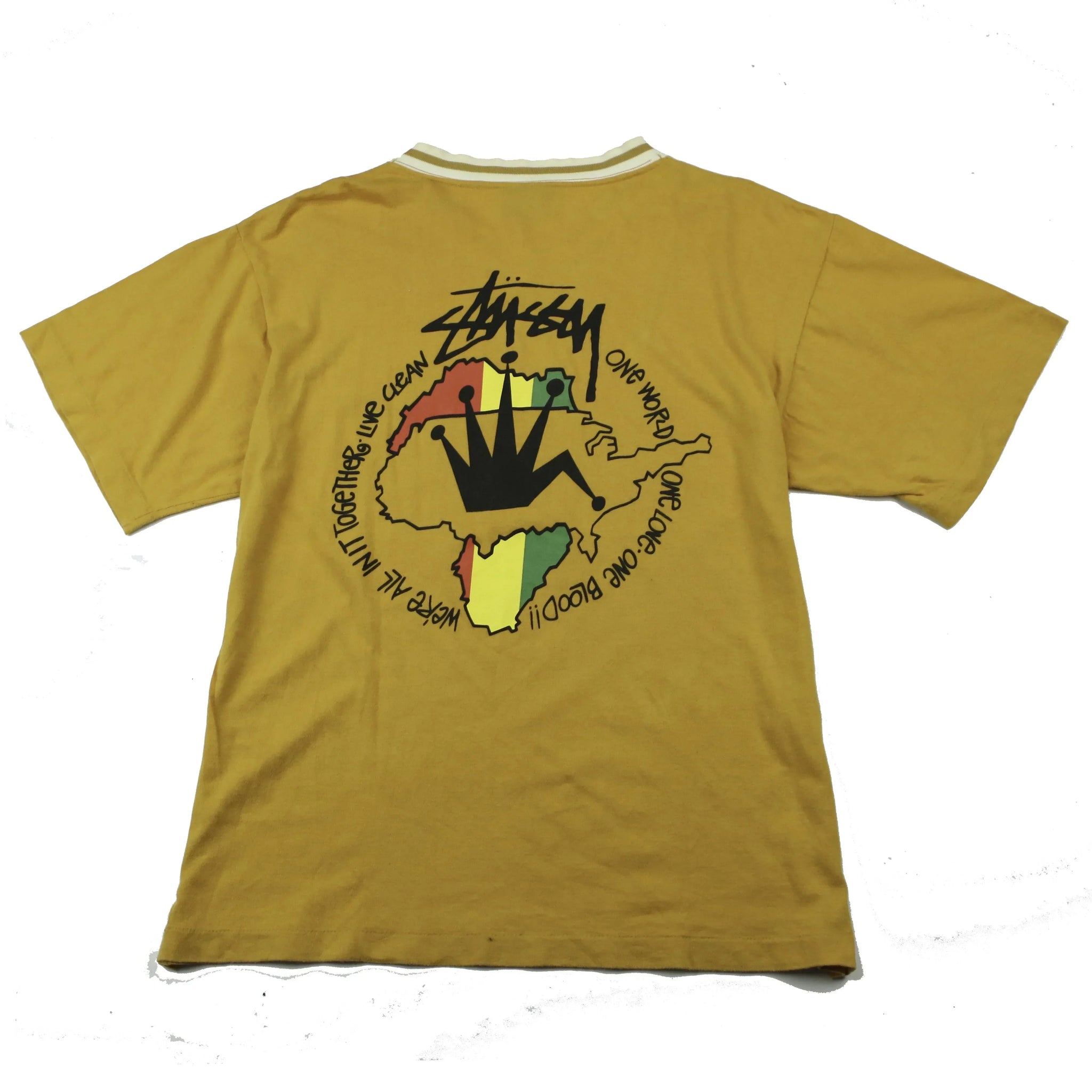 STUSSY ONE WORLD AFRICA TEE (L) (L) | Thrifty Towel